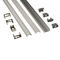 Silver Matt Square / Round Anodized Aluminium LED Profiles For LED Frame
