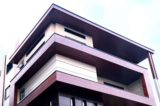 Tấm ốp nhôm tổng hợp gỗ Veneer Acp cho mặt tiền ốp ngoại thất 2