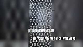 Lối đi bằng năng lượng mặt trời bằng nhôm tùy chỉnh Truy cập bảo trì PV an toàn