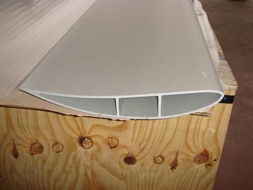 Silver Anodized 120mm Width Blade / Fin Aluminium Extrusion Profiles for Machine