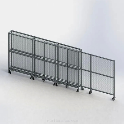 Hàng rào lưới thép hồ sơ công nghiệp bằng nhôm hàn ép đùn 6063 - T5