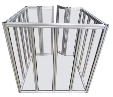Hình khung hồ sơ công nghiệp nhôm ép theo yêu cầu 4080 4040 T Slot Profile nhôm ép cho hệ thống máy robot