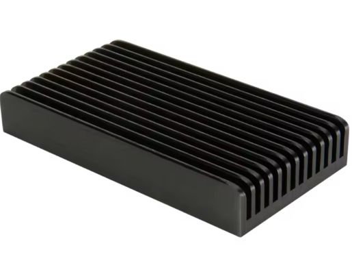 Custom Aluminium Profile Factory High Density Black Anodized 6063 Aluminum Extruded Heat Sink (Thiết kế theo yêu cầu)